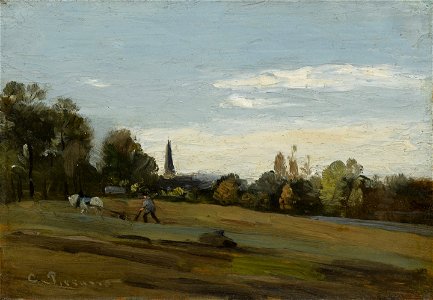 Camille Pissarro - Le Labourage, Bérelles (PD 46)