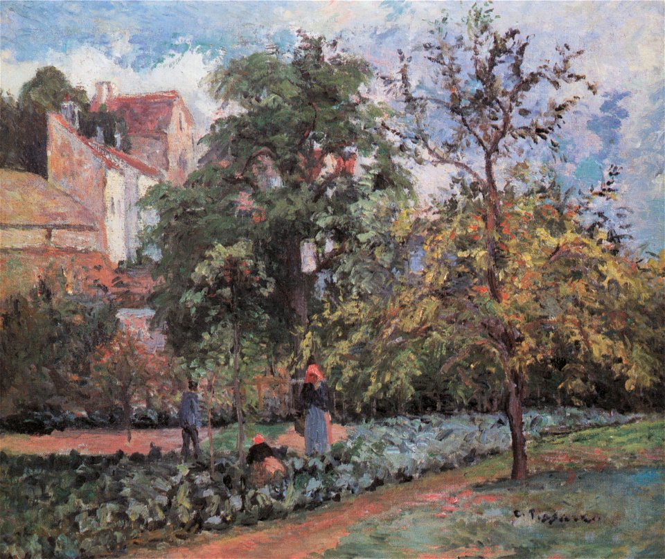 Camille Pissarro - Le Verger à Maubuisson, Pontoise - 1876