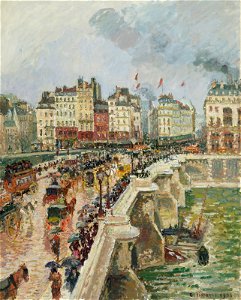 Camille Pissarro - Le Pont-Neuf, après-midi de pluie (PD 1347)