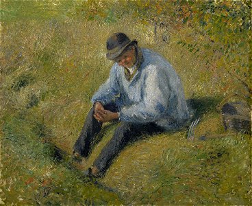 Camille Pissarro - Le Père Melon au repos (PD 609)