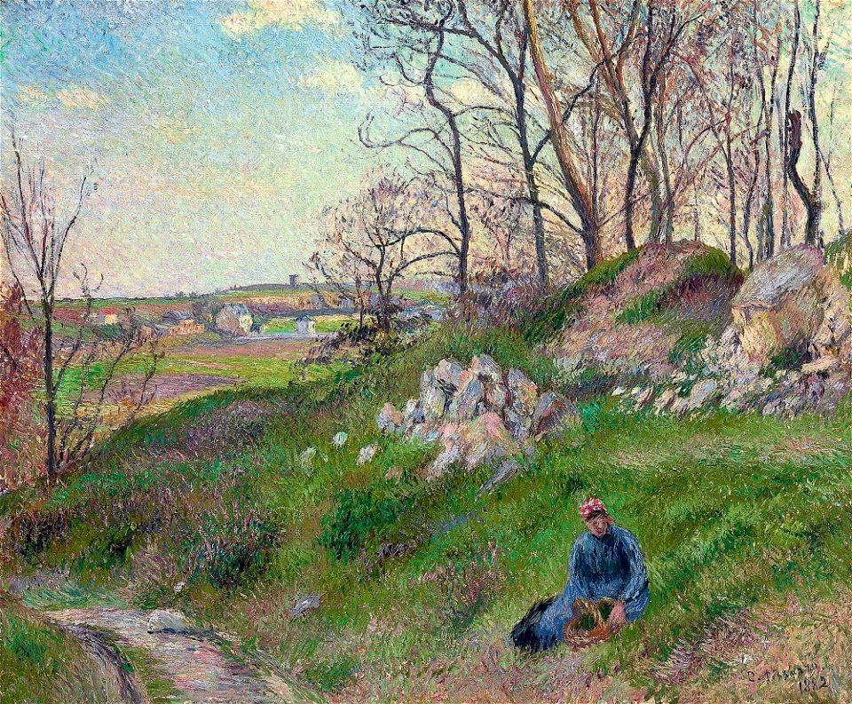 Camille Pissarro - Les carrières du Chou, Pontoise (1882)
