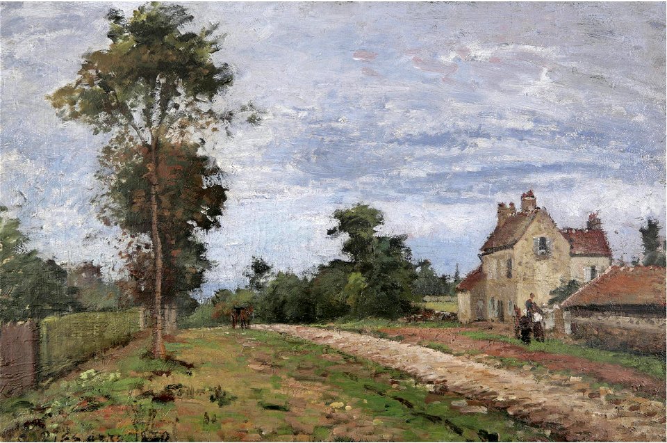 Camille Pissarro - Maison de monsieur Musy, Louveciennes (PD 161)