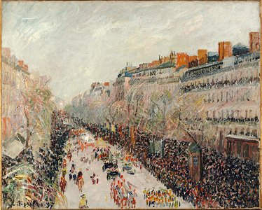 Camille Pissarro - Mardi Gras on the Boulevards - 1951.58 - Fogg Museum