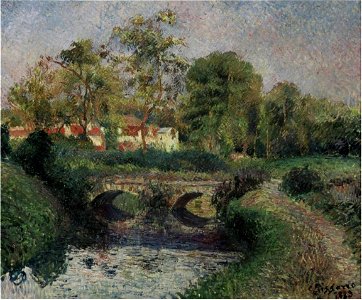 Camille Pissarro - Petit pont sur la Viosne, Osny (PD 716)