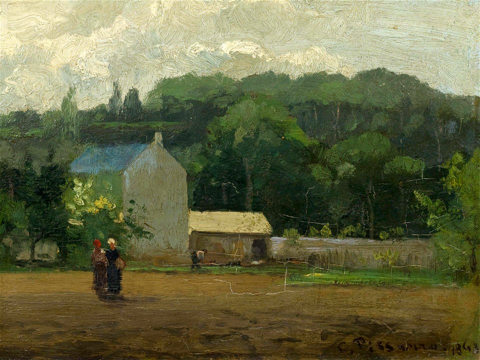 Camille Pissarro - Paysage à La Varenne-Saint-Hilaire (PD 72)