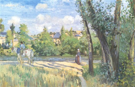 Camille Pissarro - Paysage, plein soleil, Pontoise - 1874
