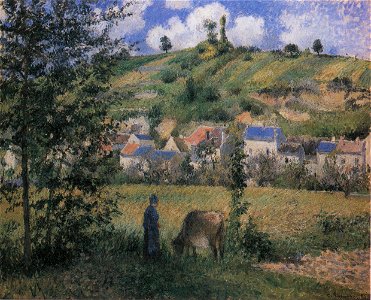Camille Pissarro - Paysage à Chaponval - 1880