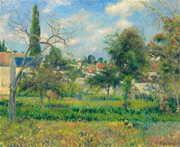 Camille Pissarro - Paysannes dans les champs, Pontoise (PD 644)