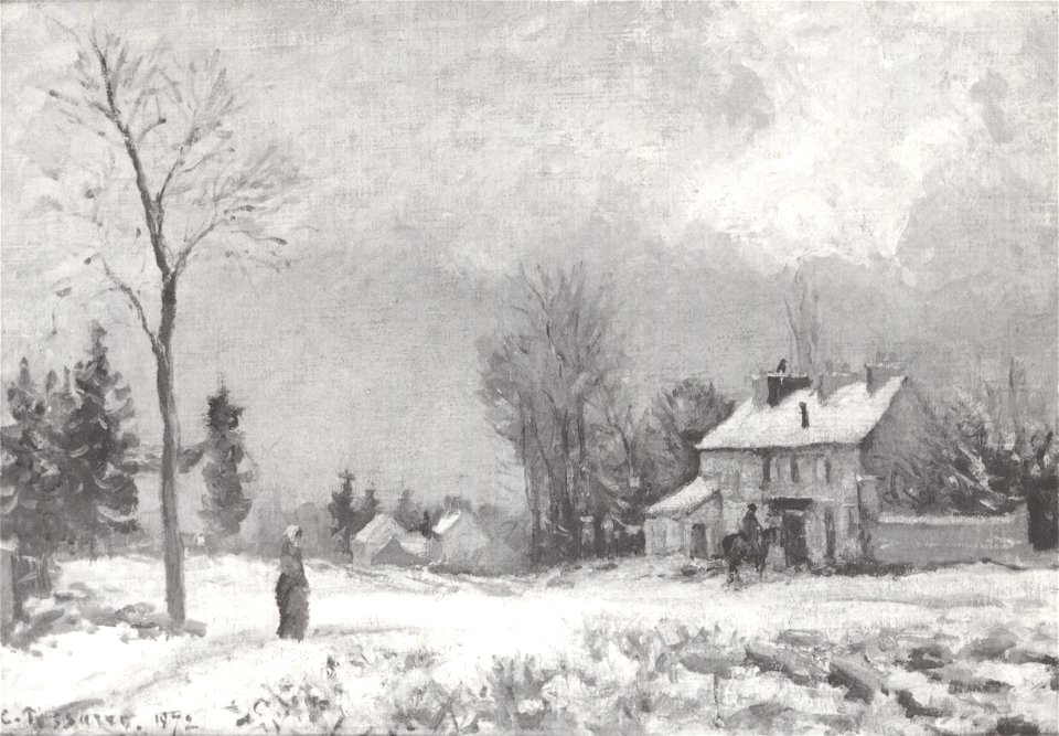 Camille Pissarro - Route de Versailles à saint-Germain à Louveciennes - 1872