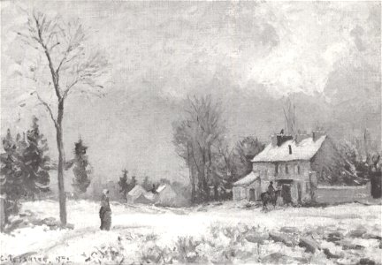 Camille Pissarro - Route de Versailles à saint-Germain à Louveciennes - 1872