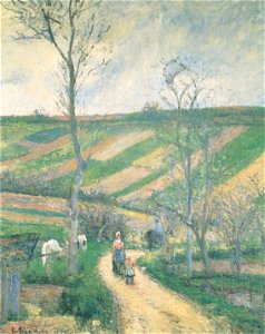 Camille Pissarro - Route du Fond de L´Hermitage, Pontoise - 1877