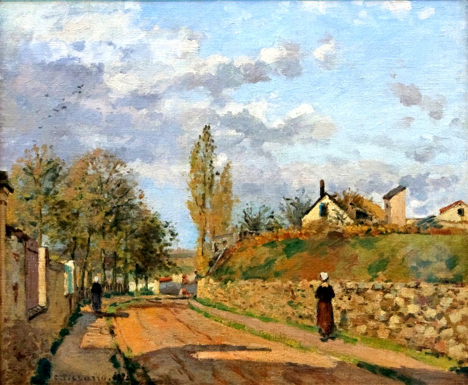 Camille Pissarro - Rue de Beaujour, Pontoise 1872