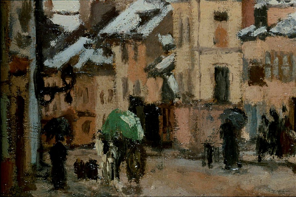 Camille Pissarro - Pontoise, la route de Gisors en hiver