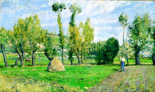 Camille Pissarro - Prairies du Valhermeil pres Pantoise