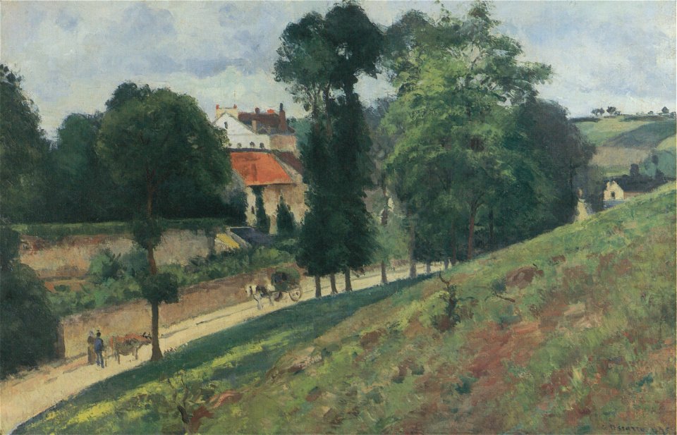 Camille Pissarro - Route de Saint-Antoine à L´Hermitage, Pontoise - 1875