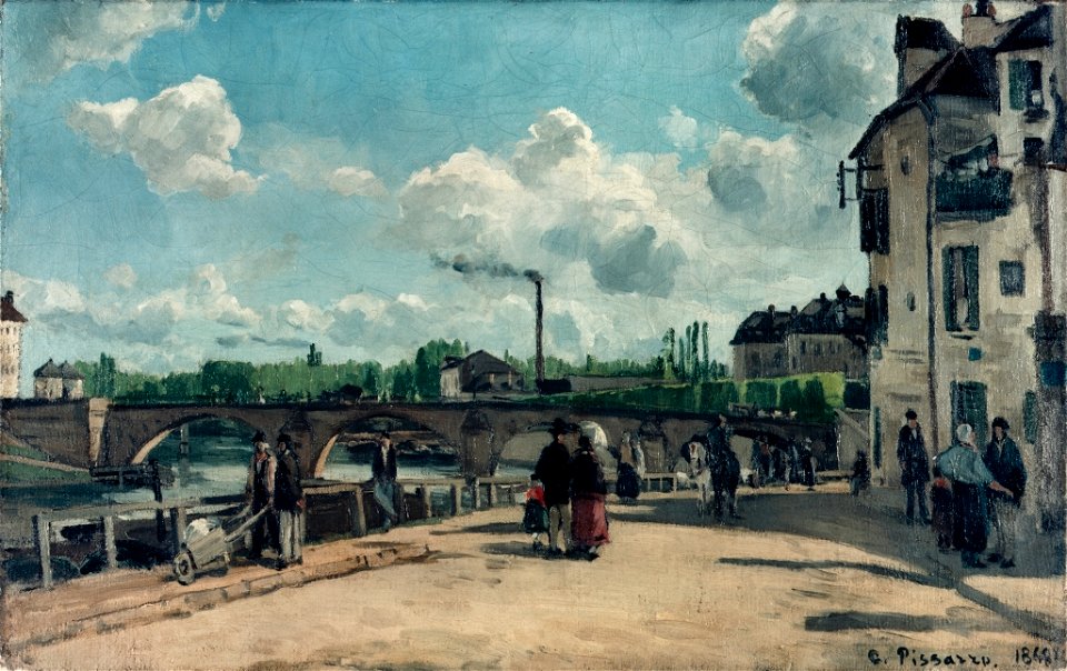 Camille Pissarro - Quai du Pothuis, Pontoise - Kunsthalle Mannheim (PD 123)