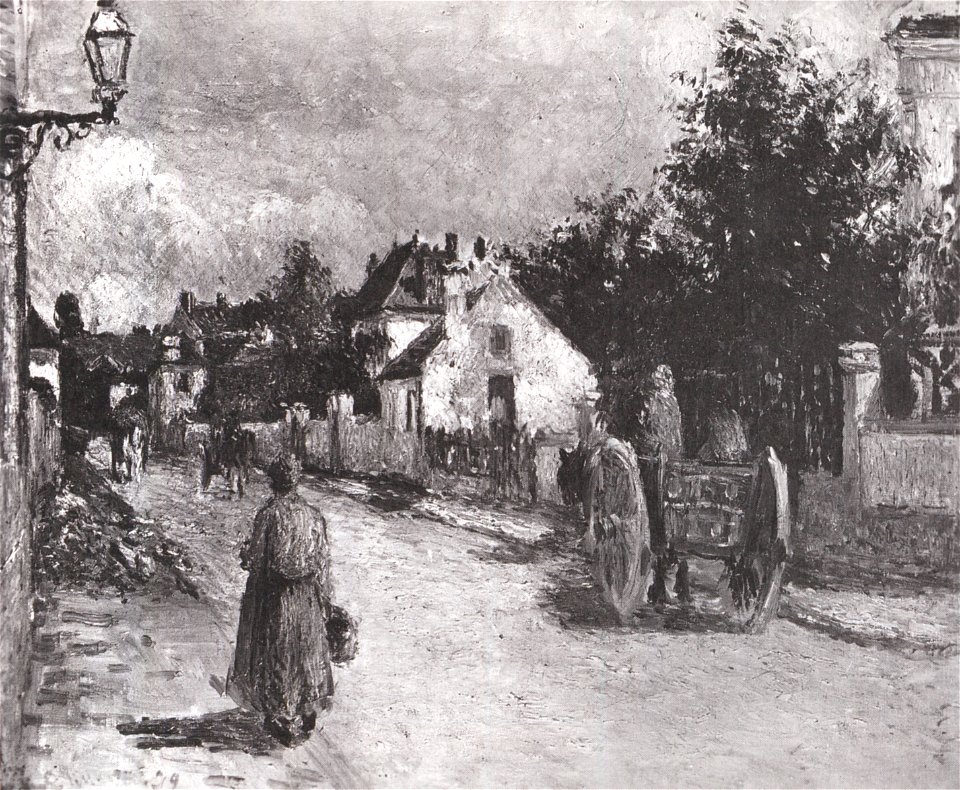 Camille Pissarro - Route à Pontoise - 1879