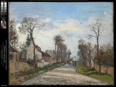 Camille Pissarro - Route de Versailles, Louveciennes - 1955.828 - Clark Art Institute