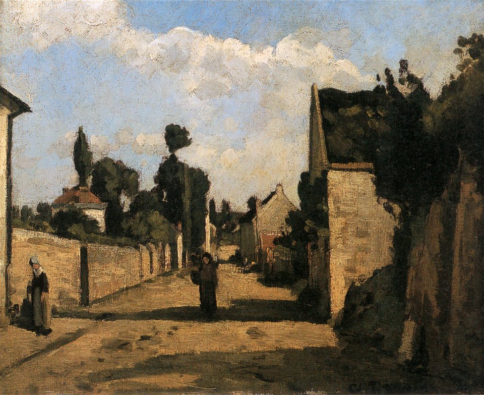 Camille Pissarro - Rue L´Hermitage (2) - 1866-68