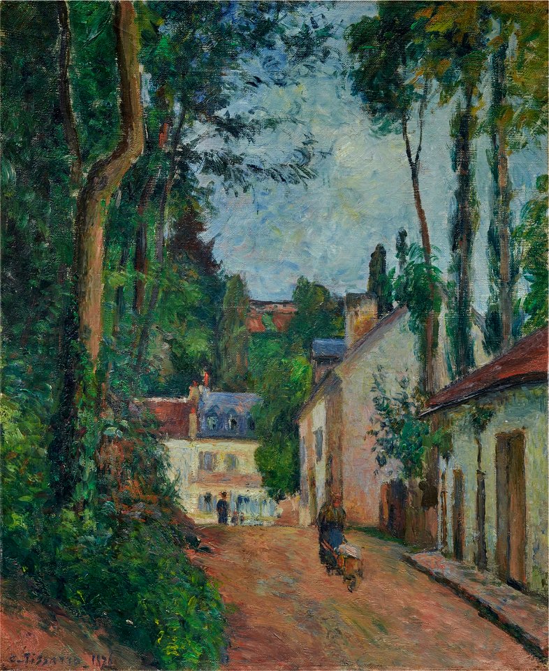 Camille Pissarro - Rue de Fond-de-l’Hermitage, Pontoise (PD 452)