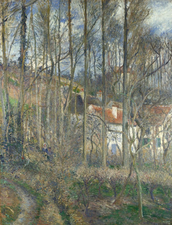 Camille Pissarro - The Côte des Bœufs at L'Hermitage - 1877 - National Gallery London