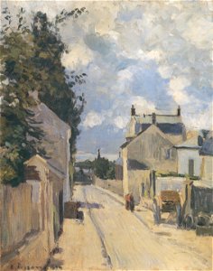 Camille Pissarro - Rue de L´Hermitage Pontoise - 1874