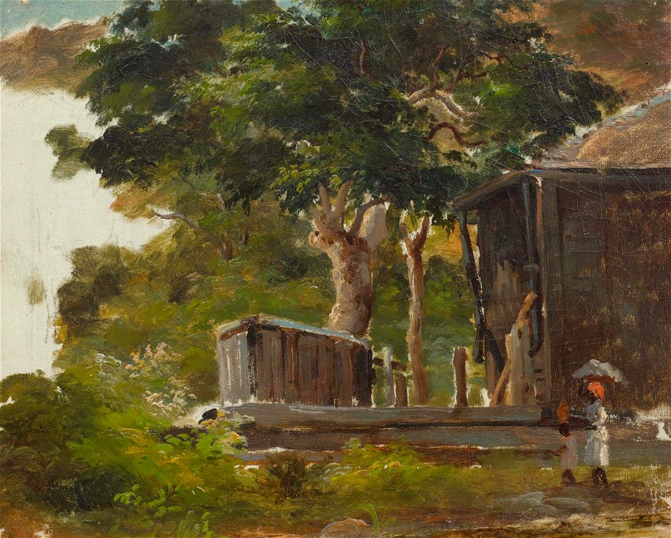 Camille Pissarro - Scène villageoise (PD 008)