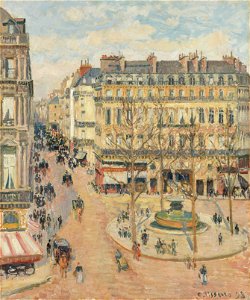 Camille Pissarro - Rue Saint-Honoré, matin, effet de soleil - Ordrupgaard (PD 1200)