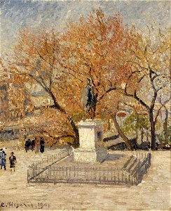 Camille Pissarro - Statue d’Henri IV, début de printemps, 1re série - 1361