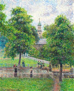 Camille Pissarro - Saint Anne’s Church à Kew, Londres (PD 940)