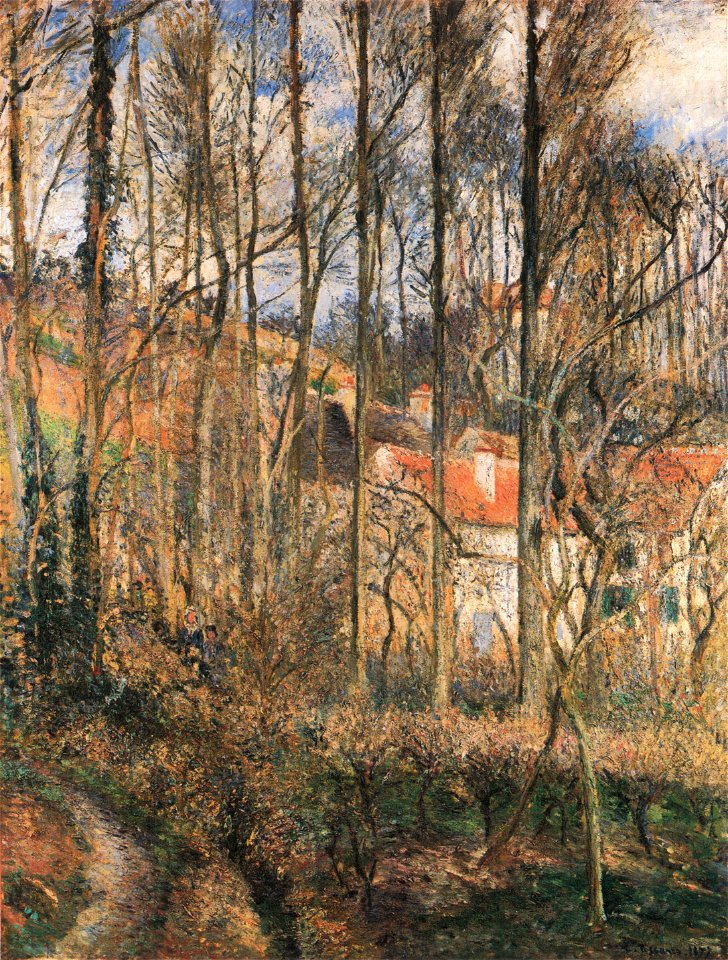 Camille Pissarro - The Côte des Bœufs at L'Hermitage - 1877 - National Gallery London 3