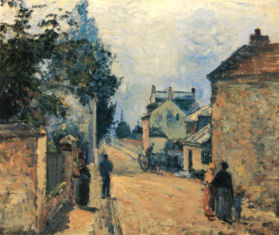 Camille Pissarro - Une rue à L´Hermitage - 1875