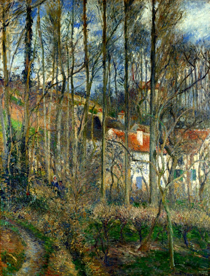 Camille Pissarro - The Côte des Bœufs at L'Hermitage - National Gallery London