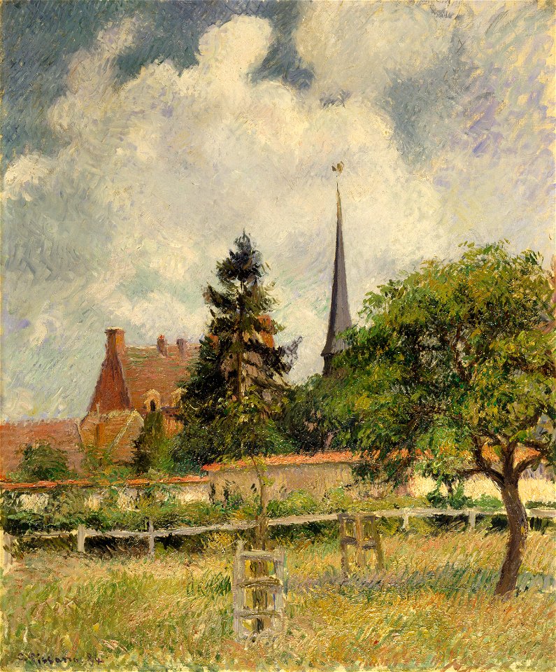 Camille Pissarro - The Church at Eragny - Walters 372653