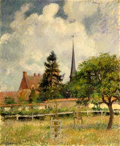 Camille Pissarro - The Church at Eragny - Walters 372653