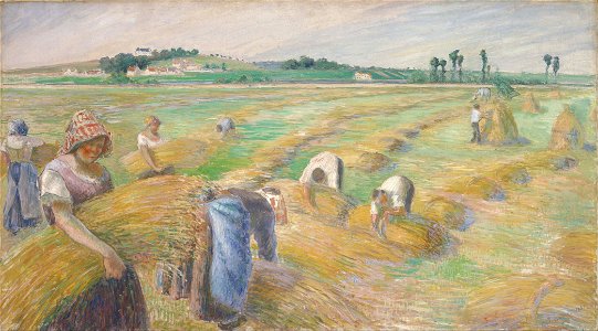 Camille Pissarro - The Harvest - Google Art Project