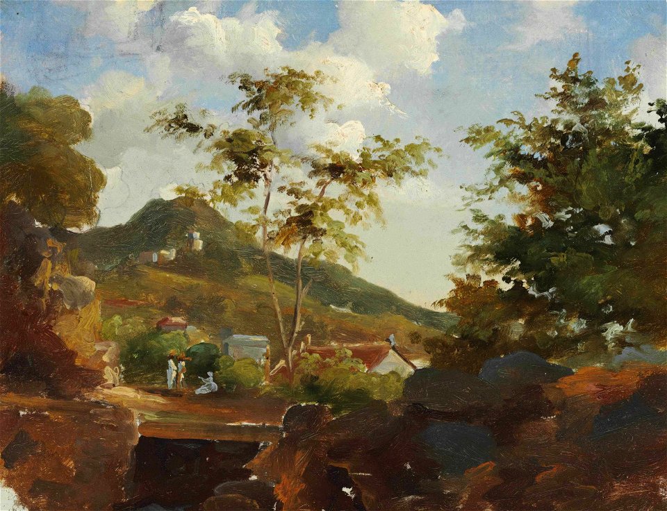 Camille Pissarro - Village au pied d'une