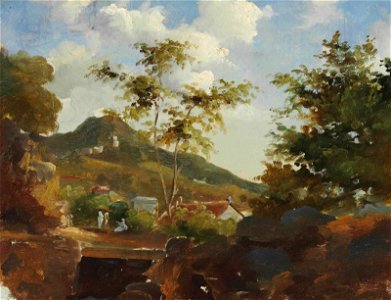 Camille Pissarro - Village au pied d'une