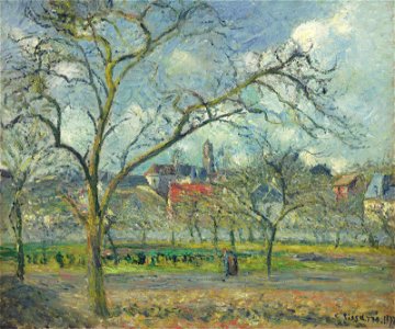 Camille Pissarro - Verger à Saint-Ouen-l’Aumône en hiver (PD 485)