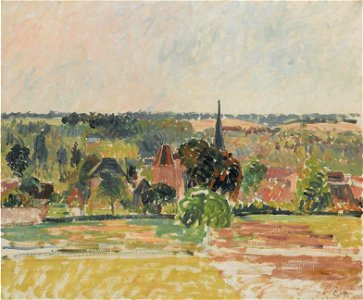 Camille Pissarro - Vue d’Eragny, esquisse (PD 1088)