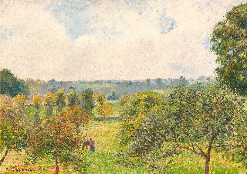Camille pissarro apres la pluie automne eragny