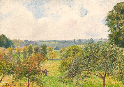 Camille pissarro apres la pluie automne eragny