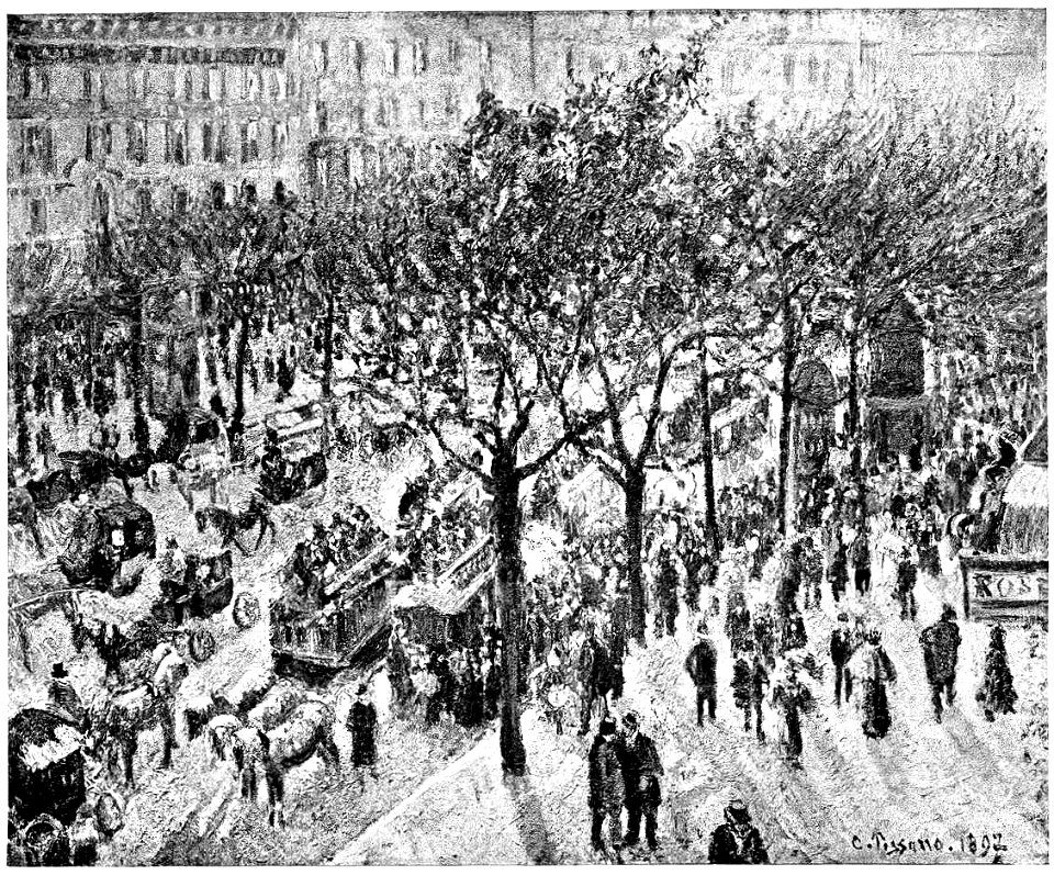 Camille Pissarro Boulevard des Italiens (aus Kunst und Künstler 1904)