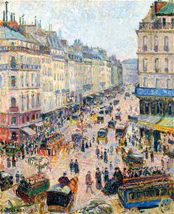 Camille pissarro la rue saint-lazare temps lumineux)