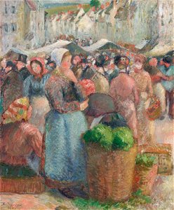 Camille pissarro le marche de gisors grande-rue)