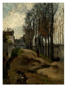 Camille pissarro le chemin paysage hivernal064043)