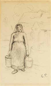 Camille Pissarro Porteuse d'eau