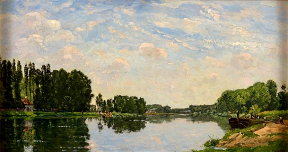 Camille-Hippolyte Delpy Flusslandschaft