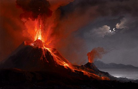 Camillo de Vito (attr) Vesuvio 1820-02-21