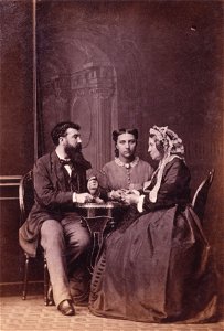 Camille Silvy; (Louise Marie Elisabeth Lucie) Alice Silvy (née Monnier); Marie-Louise Silvy (née Pied) by Camille Silvy